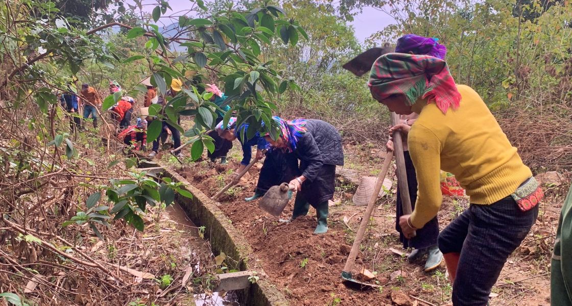 Vietnam Wasserprojekt im Dorf Hang