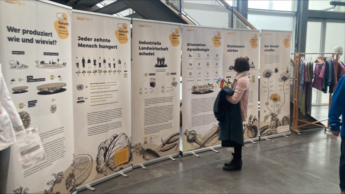 Beispiel: Indoor - Beispiel: Roll-Ups der Ausstellung