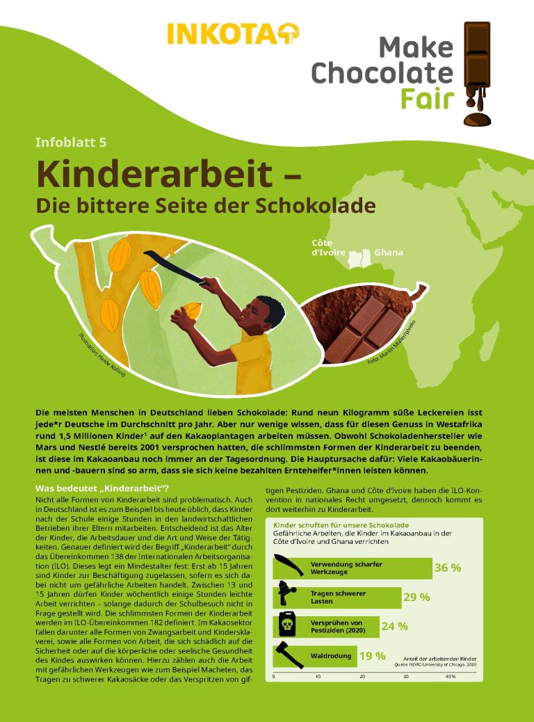 Infoblatt Kinderarbeit INKOTA 2024