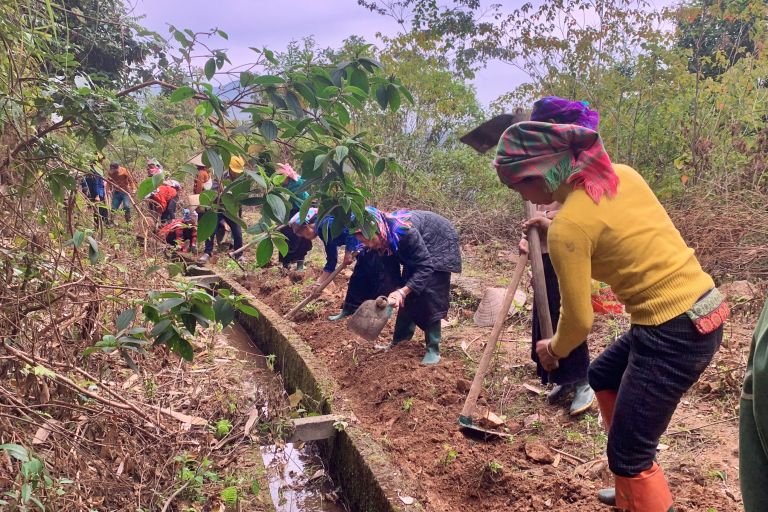 Vietnam Wasserprojekt im Dorf Hang